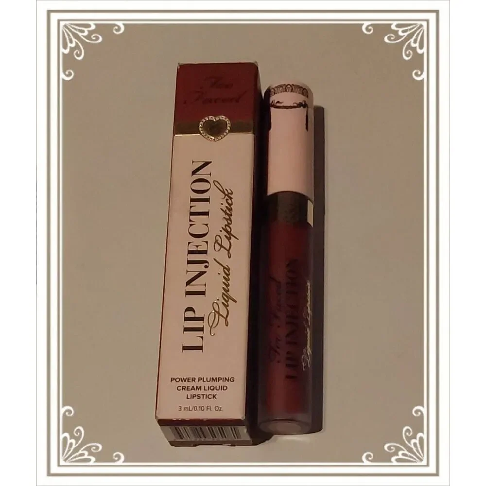NIB~Too Faced Lip Injection Power Plumping Cream Liquid Lipstick~Boom Boom Pow